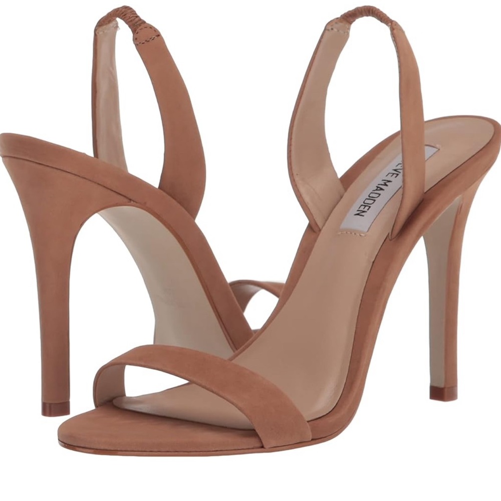 Steve Madden Tan Open Toed Heels